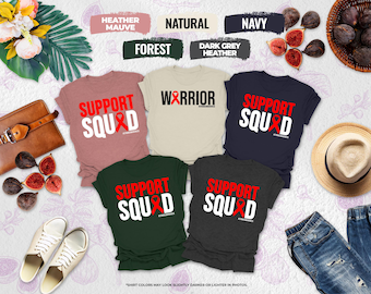 Support Squad Stroke Awareness Shirt, Stroke Awareness Supporter Shirt, Stroke Survivor Shirt, Stroke Warrior Shirt, Stroke Tees, Red Ribbon