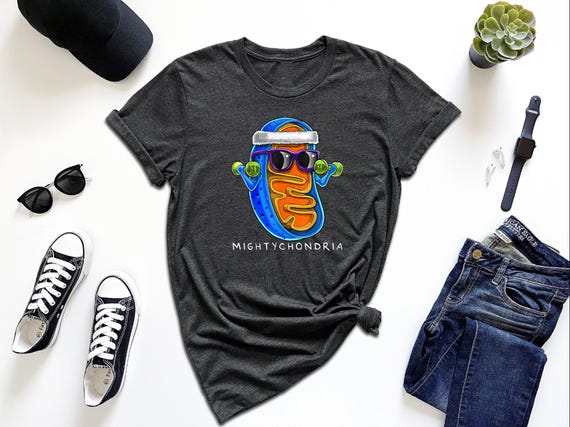 Funny Mitochondria Shirt, Mighty Chondria Shirt, Biology Pun Shirt, Gift For Biolologist, Biology Teacher Tshirt, Science Humor Tshirt, Gift