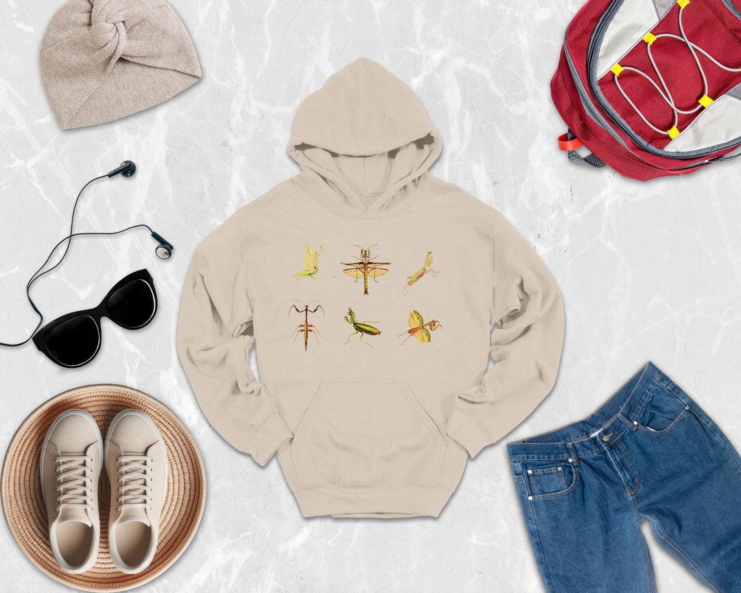Praying Mantis Hoodie, Bug Enthusiast Hoodie, Nature Lover Hoodie, Gift ...