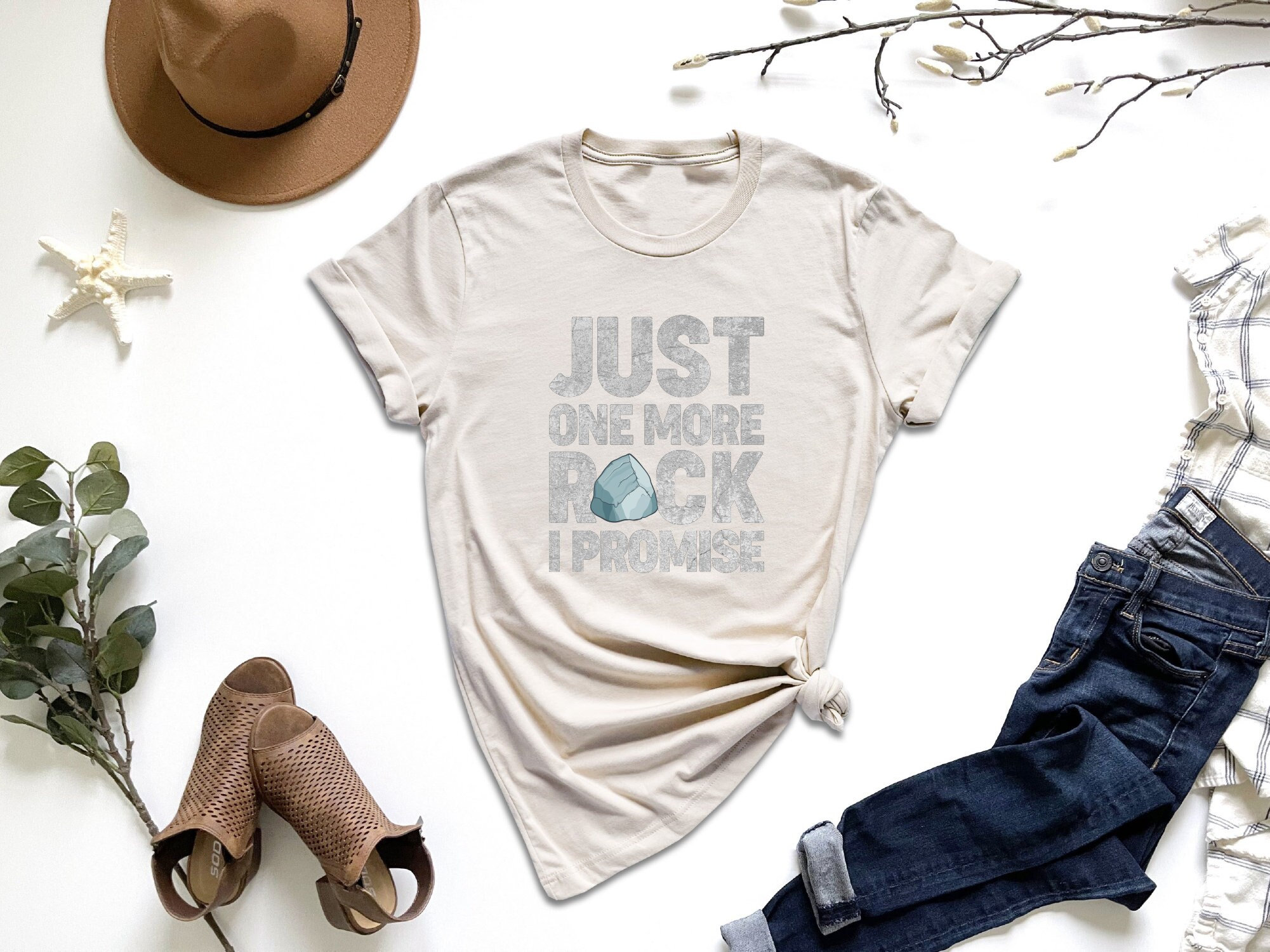 Just One More Rock I Promise Shirt, Rock Enthusiast Shirt, Rock Collector Gift, Geologist Shirt, Geology School Shirt, Gift For Rock Hounter