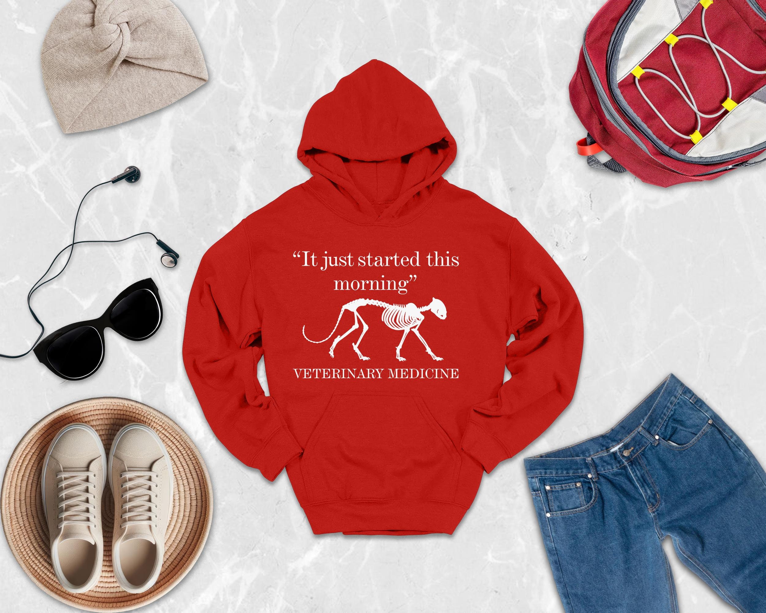 Veterinary Medicine Hoodie, Animal Doctor Hoodie, Gift for Veterinarian, Custom Name Vet Hoodie, Veterinary Medicine Hoodie, Embroidered Tee
