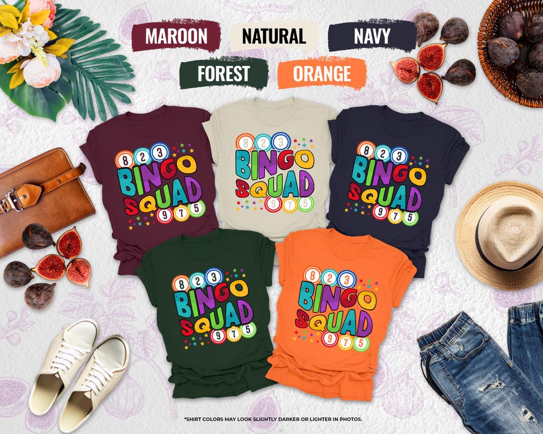 Bingo Squad Shirt, Bingo Player Shirt, Bingo Game Lover, Bingo Lover ...