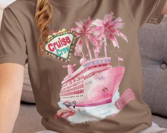 Camisa de tripulación de crucero de color cómodo / Camiseta divertida de crucero para vacaciones familiares / Camisas de tripulación de crucero a juego / Regalo de crucero personalizado