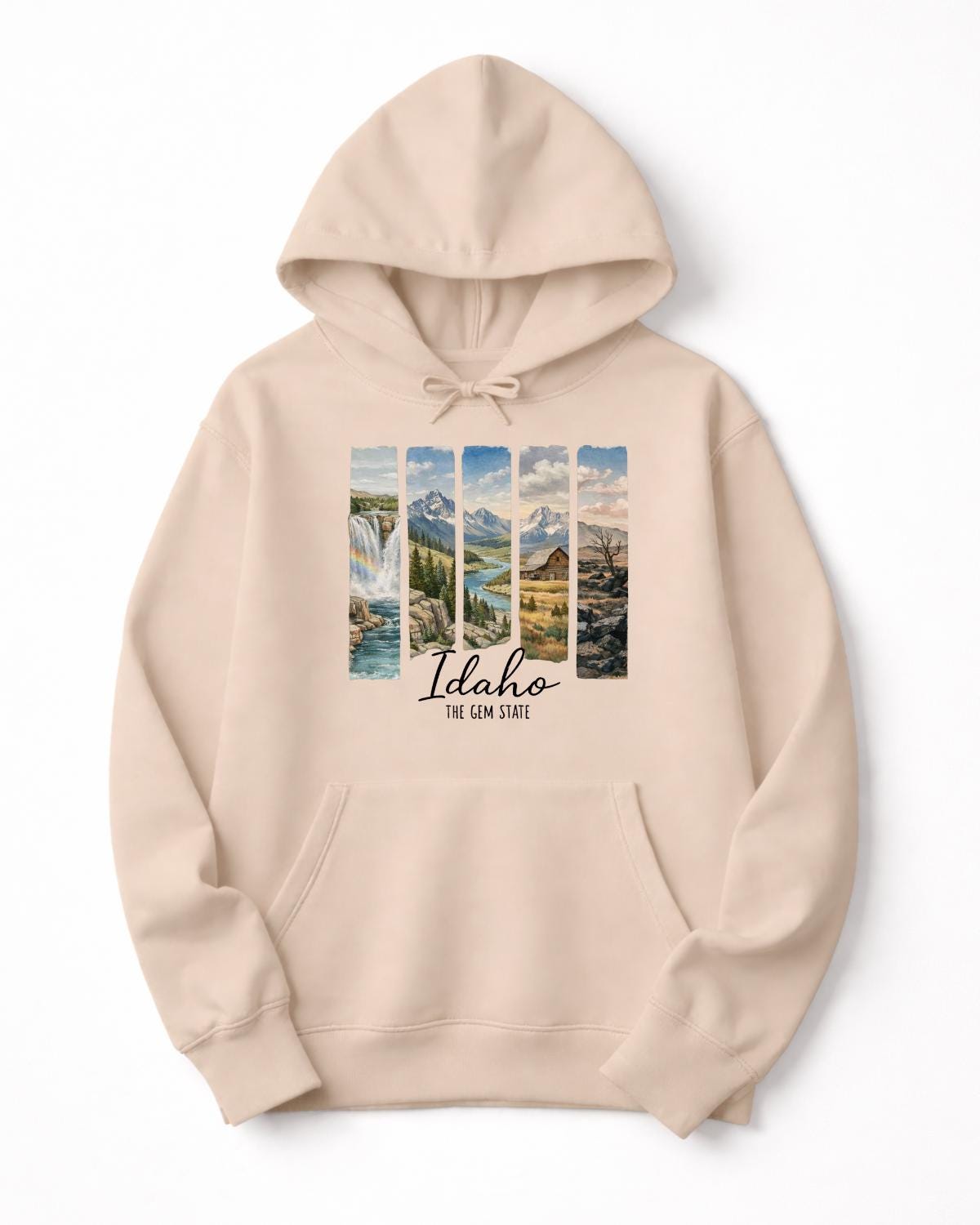 Idaho Sweatshirt Vintage Landscape the Gem State Scenic Hoodie