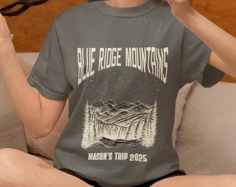 Gepersonaliseerde Blue Ridge Mountains T-shirt | Asheville, Smokey Mountains