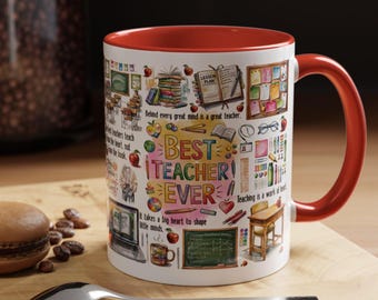 Bester Lehrer überhaupt Tasse | Lehrer Wertschätzung Kaffeetasse | Lehrer Geschenk Tasse für Frauen Männer | Zurück zu Schullehrer Tasse | Klassenzimmer Kaffeebecher