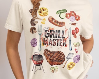 Comfort color Bbq shirt| Grill shirt | Chef gift | Cooking gifts | Funny shiirt | Gift for her | Gift for him |