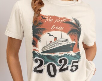 Camiseta de crucero con colores cómodos / Camiseta divertida para vacaciones familiares / Camisetas a juego para la tripulación del crucero / Regalo de crucero personalizado