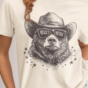 Smokey Bear Resist T-Shirt | National Parks Support Tee | Anti-Trump Protest Shirt | Protect Our Forests Activism Apparel