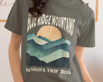 Gepersonaliseerde Blue Ridge Mountains T-shirt | Asheville, Smoky Mountains-T-shirt