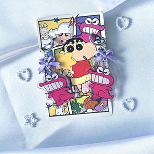 Cartoon Pink Kawaii Anime Earrings