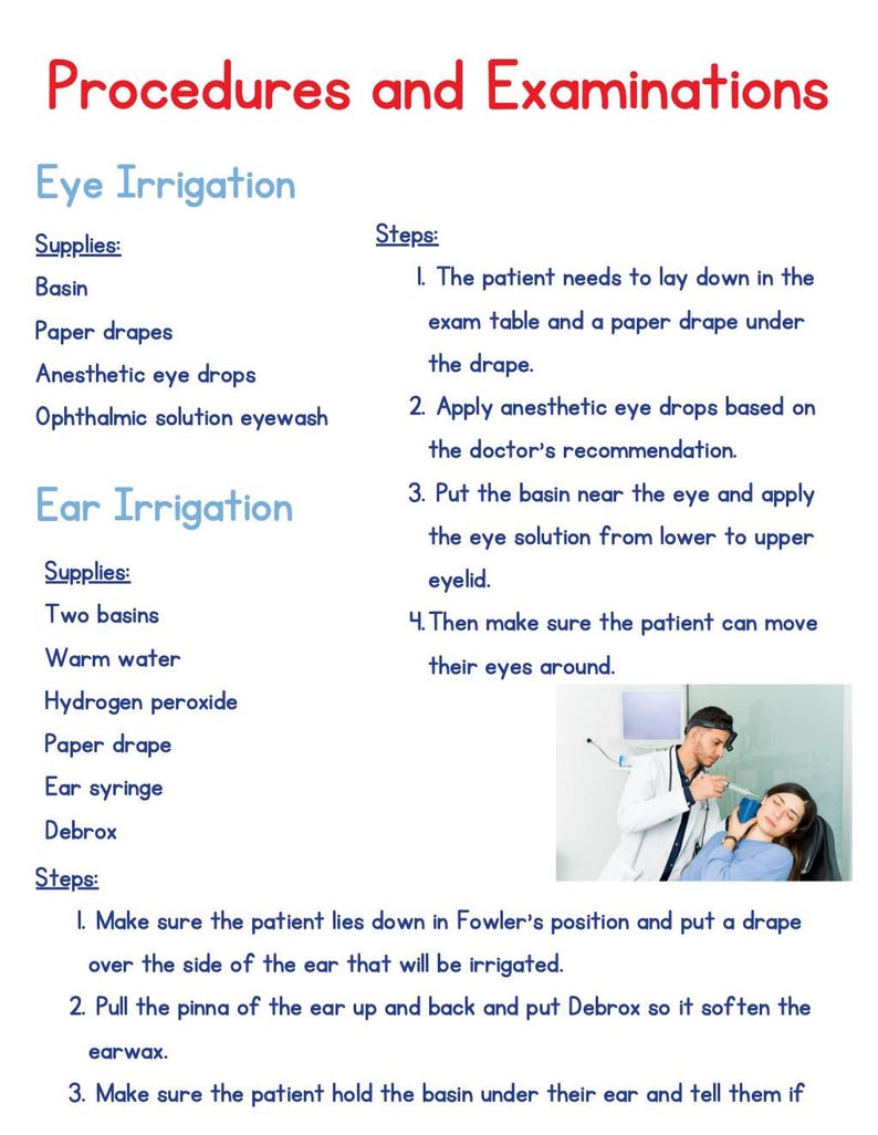 Medical Assistant Procedures.pdf Medical Assistant Book, CMA, MA Notes, Study Guide PDF - Etsy
