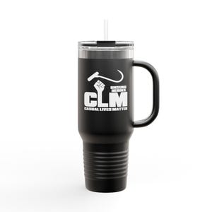 Tasse de voyage isolée CLM Casual Lives Matter, Débardeur décontracté 40 oz Longie ilwa pma local13 teamsters utr wwe vizio samsung