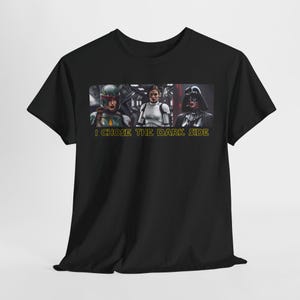 Darkside Unisex Heavy Cotton Tee starwarsstar wars sci-fi halloween wwe boba fett darth vader stormtrooper trump harris maga samsung vizio