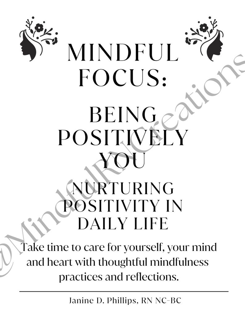 Positivly Text Mindful Focus: Being Positively You - Etsy