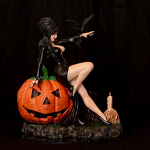 Elvira Mistress of the dark 3D printed hand painted custom resin figure NSFW avaible