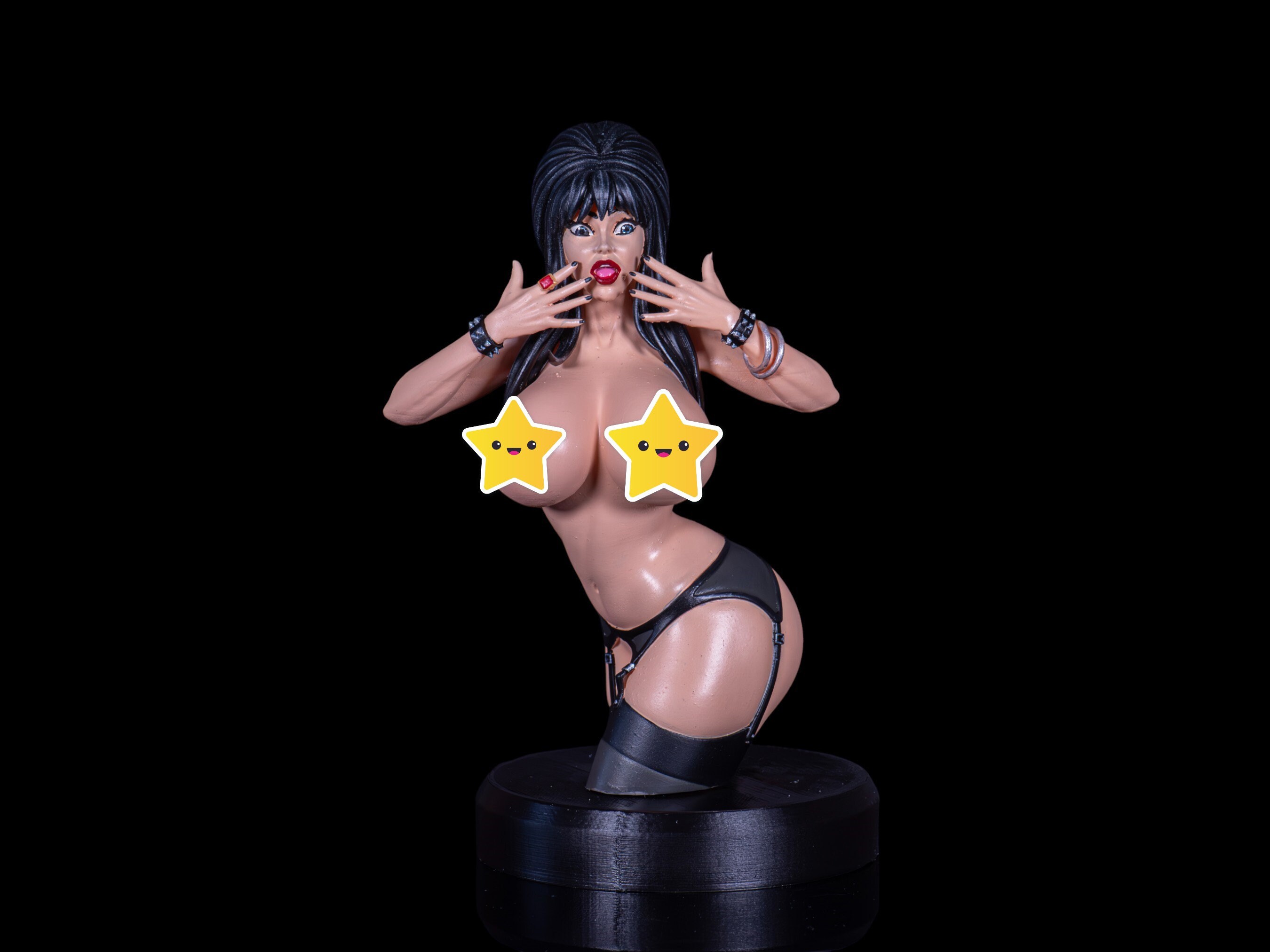 Elvira: Mistress of the Dark Collectible Figure - 3D Printed & Hand Painted  - NSFW Option - Etsy