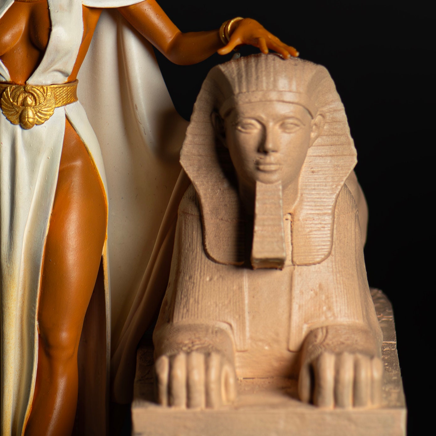 Nefertiti Statue Custom Model Hand Painted Figure High Quality 3D ...