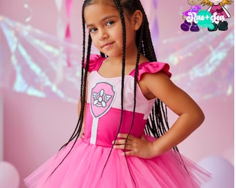 Skye Puppy Patrol Inspired Poppy Dress