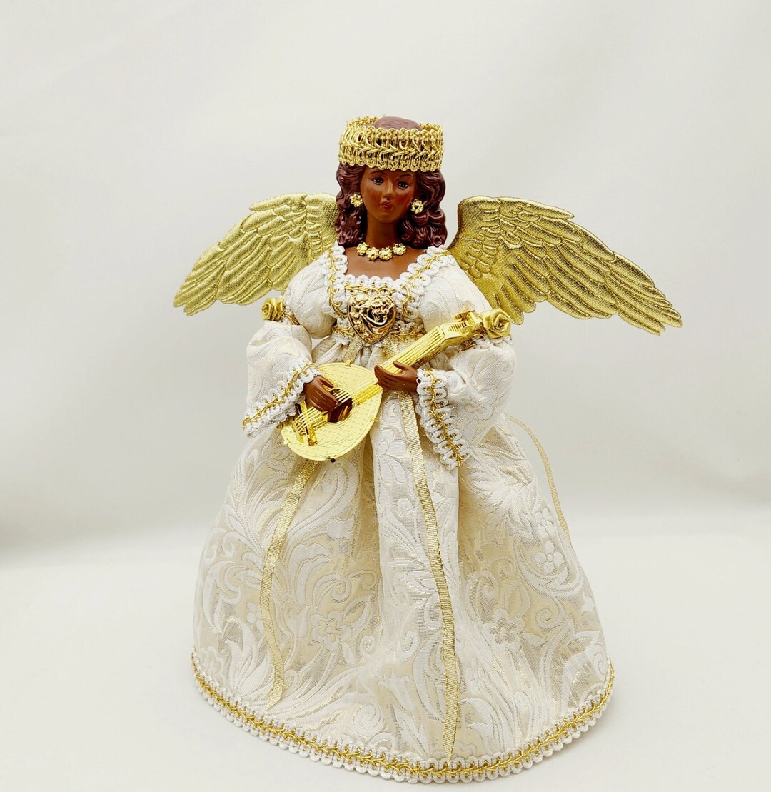 African American Angel Tree Topper Handcrafted With Etsy