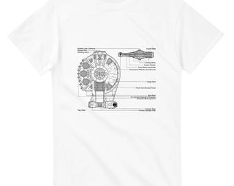 The Outrider YT-2400 Schematics Heavyweight Unisex Crewneck T-shirt