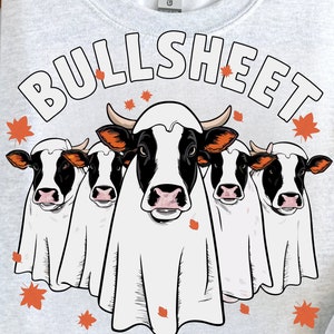 Bull Sheet PNG, Halloween Png, Bull Png, Ghost Cows Png, Funny Cow Png, Fall Png, Cow Lover Png, Spooky Season Png, Instant Download