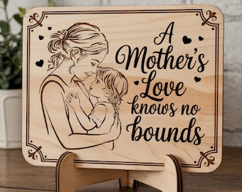 Mother's Day Sign Laser Cut SVG, Mothers Laser Cut , Mother's Day Shelf Sign File, Laser Mother's Day Cut File, Glowforge, Digital Download
