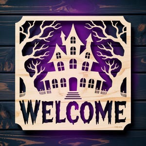Halloween deur teken SVG bundel, schattige Ghost deur hanger svg, grappige heks teken lasergesneden bestanden, Spooky Round Sign svg, Glowforge svg-bestanden