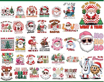 40 Retro Weihnachten Clipart Bundle, Groovy Weihnachten svg, Weihnachten svg, Weihnachtscliparts, Retro Weihnachten svg, Clipart Bundle, Weihnachten png