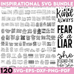 Inspirational Svg Bundle, Motivational Svg Bundle, Inspirational Quotes Svg, Self Love Svg, Kind Svg, Faith Svg, You Matter Svg,Svg Cut File