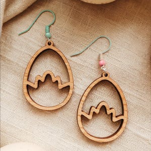 Easter Earrings Laser Cut Files, Bunny Earrings SVG, Egg Earrings SVG, Easter Earrings Templates Cut File, Spring Earrings SVG Bundle