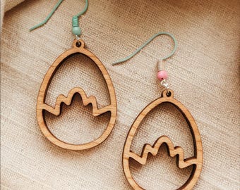 Easter Earrings Laser Cut Files, Bunny Earrings SVG, Egg Earrings SVG, Easter Earrings Templates Cut File, Spring Earrings SVG Bundle