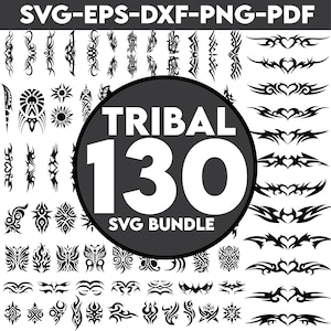 Tribal Tattoo, Tribal Bundle, Tribal, Tribal Tattoo Cricut, Tribal Vektor, Sofort Download, PDF, dxf, eps