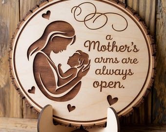 Mother's Day Sign Laser Cut SVG, Mothers Laser Cut , Mother's Day Shelf Sign File, Laser Mother's Day Cut File, Glowforge, Digital Download