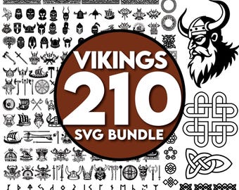 ケルトとバイキングのSVGバンドル、ヴァルハラのSVG、バイキングバンドルのクリップアート、ケルトの結び目のSVG、バイキングの生命の樹のSVG、バイキングの戦士のSVG