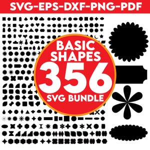 Basic Shape SVG Bundle, Basic Shape PNG Bundle,Basic Shape Clipart, Tag Svg, Label Svg, Banner Svg, Basic Geometric Shape, Name Tags SVG