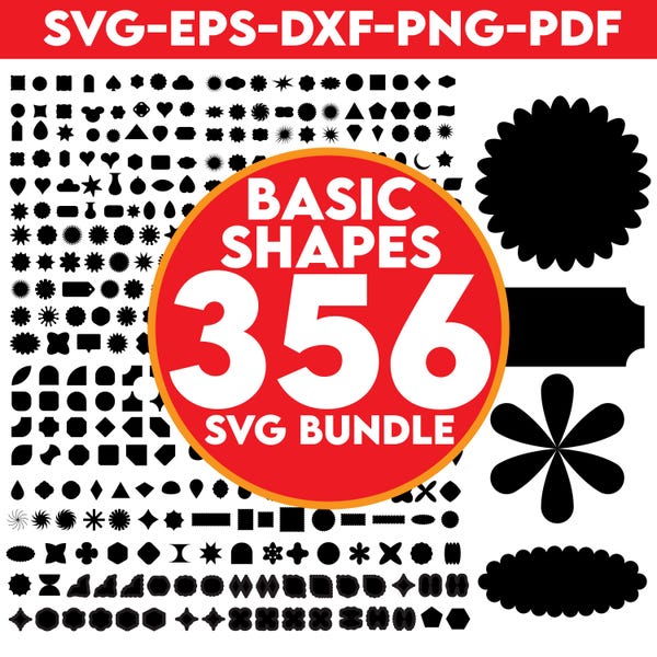 Basic Shapes Svg - Etsy