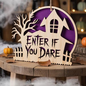 Fichier découpé au laser Halloween, signe d&#39;Halloween, Halloween laser SVG, fichier laser de vacances SVG, fichier laser de signes Halloween, DXF