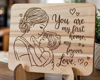 Mother's Day Sign Laser Cut SVG, Mothers Laser Cut , Mother's Day Shelf Sign File, Laser Mother's Day Cut File, Glowforge, Digital Download