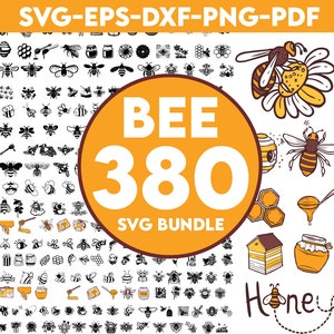 Paquete de 380 abejas svg, colmena de abejas svg, abeja png, panal de abeja svg, abeja clipart, abeja reina svg, abeja de miel svg, abeja linda svg, 250 imágenes prediseñadas