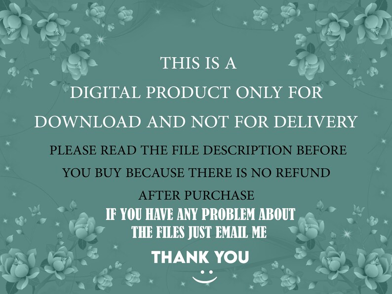 May include: A digital product only for download, not for delivery. Please read the file description before purchasing, as there are no refunds after purchase. If you have any problems with the files, please email the seller. Thank you.