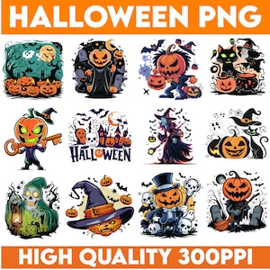Halloween Bundle PNG, Ghost PNG bundle, Pumpkin png,Groovy Halloween, Halloween Designs Bundle,Halloween sublimation,Halloween vector 300ppi