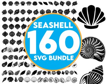 Seashell SVG Bundle, Seashell PNG Bundle, Seashell Clipart, Seashell SVG Cut Files for Cricut, Seashell Silhouette, Sea world svg, Shell svg