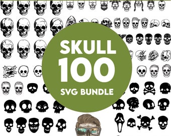 Schedel SVG bundel, schedel PNG-bestanden, suiker schedels SVG, schedel clipart, SVG voor cricut, schedel voor shirts, pdf, DXF, PNG