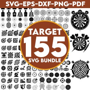 Ziel Bundle SVG, Fadenkreuz SVG, Ziel Schnittdateien, Bullseye SVG, Schuss Ziel SVG, Ziel Vektor, Ziel Silhouette, Ziel Cricut, svg, dxf png