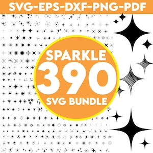 Sparkle SVG Bundle, Sparkle Stars SVG, Stars Svg, Star Clipart, Bright Stars, Twinkle Stars, Instant Download, Cricut Cut File, Silhouette