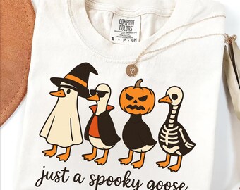 Ganso espeluznante PNG, Ganso de Halloween divertido PNG, Ganso con disfraces de Halloween (sublimación), Terror lindo PNG, Ganso espeluznante PNG