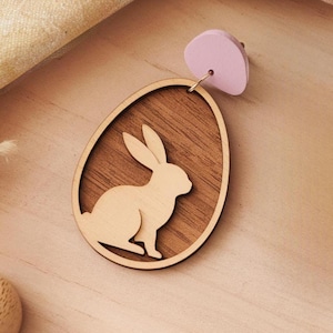 Easter Earrings Laser Cut Files, Bunny Earrings SVG, Egg Earrings SVG, Easter Earrings Templates Cut File, Spring Earrings SVG Bundle