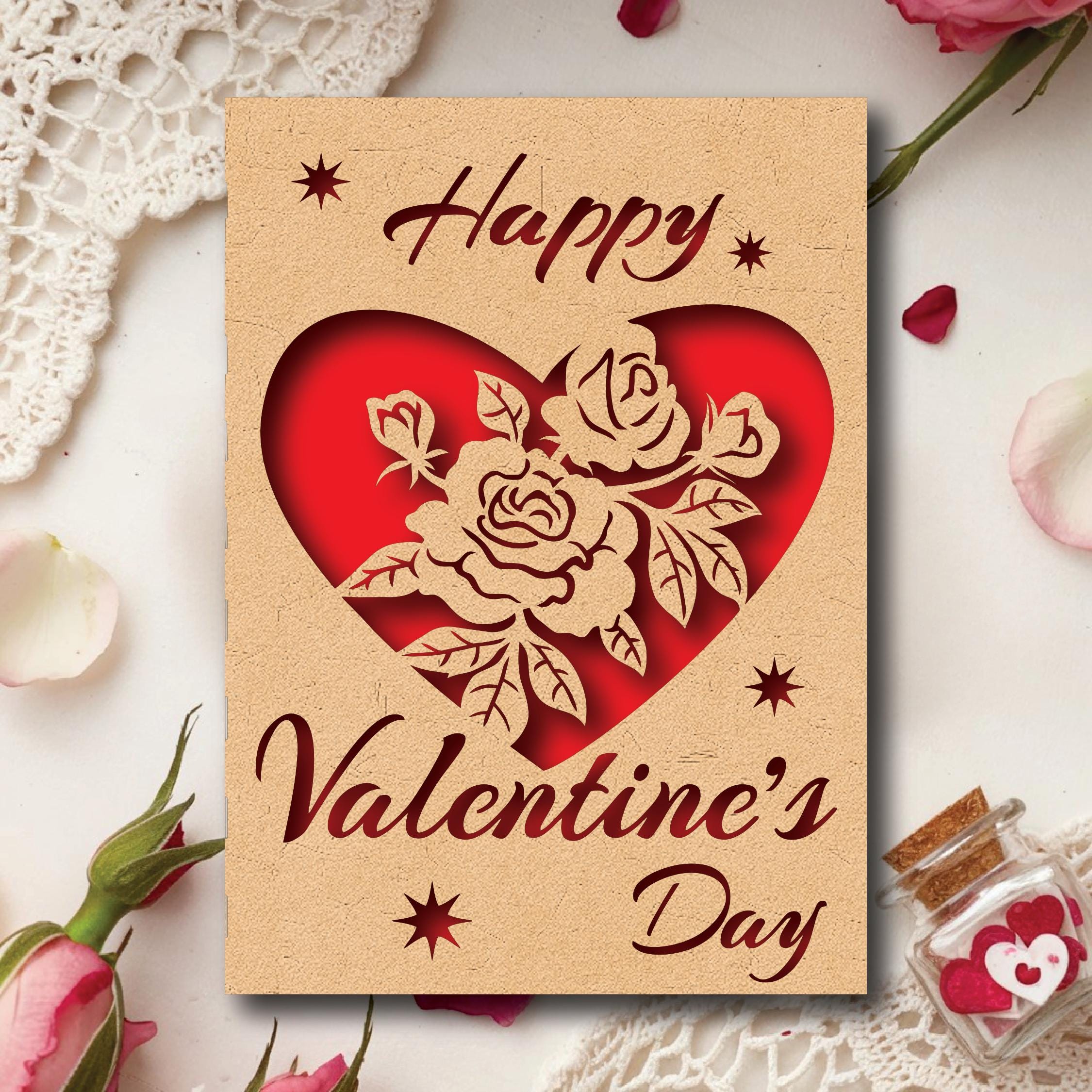 18 Valentine's Day Card SVG Bundle | Love Paper Cut SVG Bundle ...