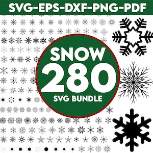 スノーフレーク SVG バンドル、デジタル ダウンロード用スノーフレーク、冬の SVG スノーフレーク ファイル、Cricut、Silhouette、Glowforge